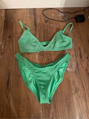 Triangl Green sparkle Bikini Set - Women Swim